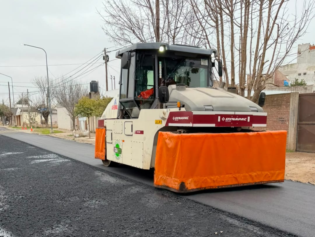 Pavimento: Continúa el plan 500 cuadras en barrio Belgrano