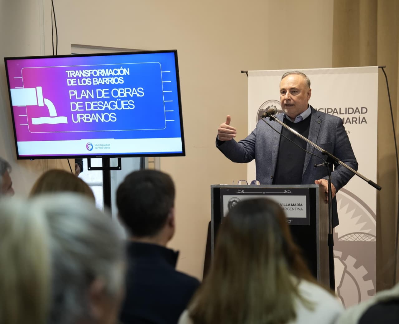 Se presentó el plan de desagües urbanos
