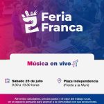 Este sábado habrá Feria Franca con música en vivo
