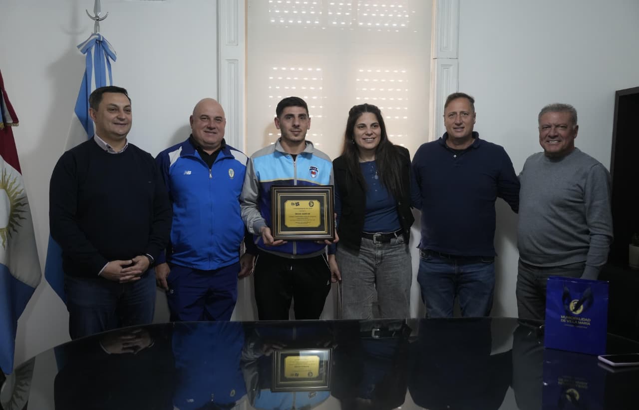 El municipio reconoció al bochofilo Brian Martini, campeón panamericano